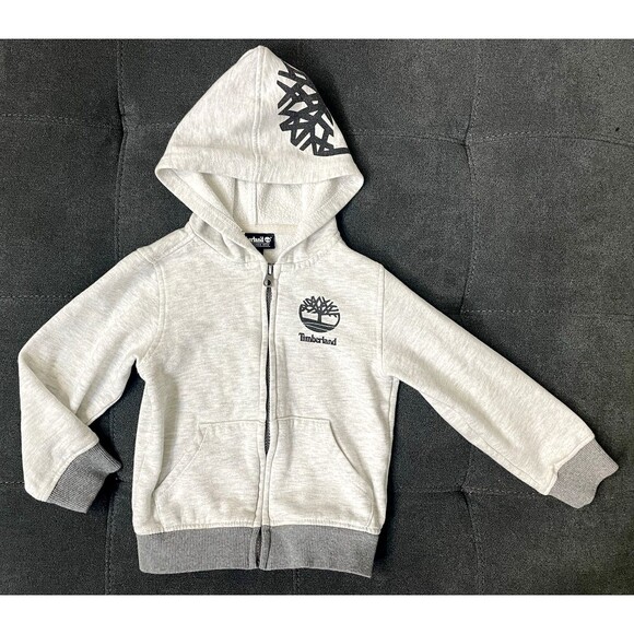 Timberland Other - Timberland 3T Toddler Full Zip Up Hoodie Gray/Heather Gray Logo on Hood & Chest